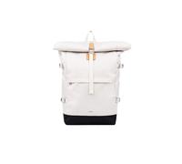 Sandqvist Icon Rolltop Backpack 16”, 26L, White, Laptop Backpack, 16" Laptop Compartment, Water-Resistant, Recycled Materials