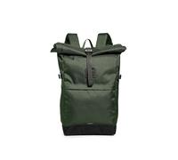 Sandqvist Men's Icon Medium Rolltop Backpack, Dawn Green With Dark Brown, One Size