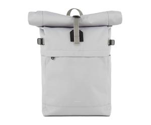 Sandqvist - Sac à dos 23L - Icon Rolltop Backpack M Light Grey in Leather Grey one size