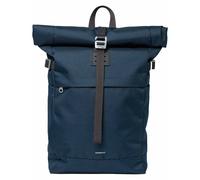Sandqvist - Sac à dos 23L - Icon Rolltop Backpack M Navy in Leather Navy one size