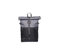 Sandqvist Unisex's Icon Rolltop Backpack M, Multi Dark with Black Leather, Medium