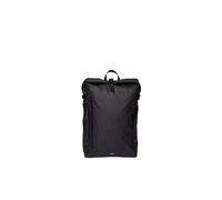 Sandqvist Unisex's Stream Slim Rolltop M Backpack, Black/White, One Size