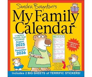 Sandra Boynton's 17-Month 2025-2026 My Family Wall Calendar