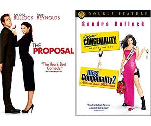 Sandra Bullock The Proposal & Miss Congeniality Deluxe + 2 Armed and Fabulous DVD Triple Feature Girls Night Movie Set