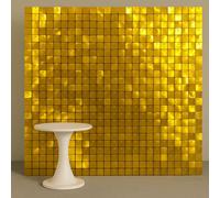 Sandra Chaircovers Sequin Wall Panel Collection, 30Cm X 30Cm, Square Sequin Wall Panel Backdrop, Single, Bright Gold, Acrylic Sequins