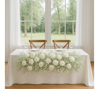 Sandra Chaircovers Wedding General 100Cm Ivory Artificial Gypsophila Table Flower Arrangement, Baby Breath Floral Centrepiece Display