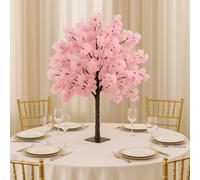 Sandra Chaircovers Wedding General 120Cm Pink Artificial Wisteria Cherry Bloom Tree, Single Tabletop Centrepiece, Polyurethane Fibreglass