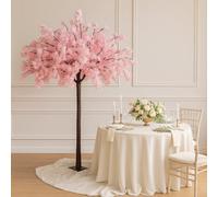 Sandra Chaircovers Wedding General 160Cm Pink Wisteria Blossom Tree, Single Display, Silk Flowers, Fibreglass Trunk, Removable Branches
