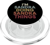 Sandra Name Sandra Personalized Name First Given PopSockets PopGrip for MagSafe