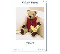 Sandra Polley Robert Teddy Bear Toy Knitting Pattern KP28 DK