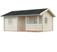 Sandra S (6.2x4.7m | 21.5+3.7m2 | 70mm) Traditional Holiday Summer House