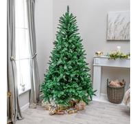 Sandringham Artificial PVC Green Christmas Tree 5FT, 6FT, 7FT, 9FT (9FT)