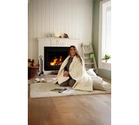Sandringham Faux Fur Heated Throw 130x170cm - Luxurious Electric Ultra-Soft Blanket - 10 Temperature Settings The Lyndon Company Cream 130cm x 170cm