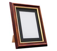Sandringham Walnut Frame with Black Mount A4 for Pic Size 10"x6"