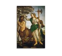 Sandro Botticelli Famous Painting Pallas And The Centaur Poster Trendy Artwork Canvas Prints Classic Wall Painting Decor for Modern Homes 20x30inch