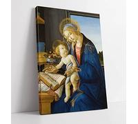 Sandro Botticelli Madonna Of The Book - Canvas Wall Art Print Picture - 8 inch wide x 12 inch high (Frame Depth 30mm)
