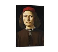Sandro Botticelli Painter's Artwork Portrait of A Young Man Posters Picture Canvas Wall Paint Arts Decor Modern Home Artworks 20x30inch(50x75cm)