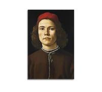 Sandro Botticelli Painter's Artwork Portrait of A Young Man Posters Print Photo Art Canvas Home Decorative Bedroom Modern Decors 20x30inch(50x75cm)