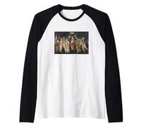 Sandro Botticelli Primavera Raglan Baseball Tee