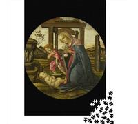 Sandro Botticelli Puzzle Wooden 1000 Pieces Fine Art Jigsaw Impossible Oil Painting Jigsaws World Famous Paintings Puzzles Challenge Toy Educational Games