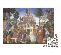 Sandro Botticelli Puzzles Wooden 1000 Piece Fine Art Jigsaws Impossible Oil Painting Jigsaws Museum Puzzles Challenge Toy Home Decoration