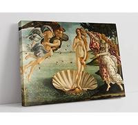 Sandro Botticelli The Birth Of Venus Canvas Wall Art Picture Print - 30 inch wide x 20 inch high (Frame Depth 30mm)