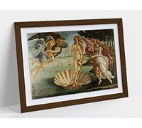 Sandro Botticelli, The Birth of Venus Framed Wall Art Print Picture - A3 - Walnut Frame