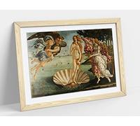 Sandro Botticelli, The Birth of Venus Framed Wall Art Print Picture - A4 - Light Oak Frame