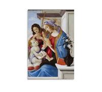 Sandro Botticelli Works《Virgin And Child with Saint John The Baptist》Printing Posters Printed Canvas Wall Art Paintings Contemporary Decor Artworks for Home 20x30inch(50x75cm)