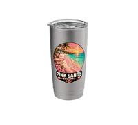 Sands Bahamas Tropical Beach Sunset Design Stainless Steel Insulated Tumbler