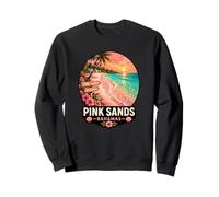 Sands Bahamas Tropical Beach Sunset Design Sweatshirt