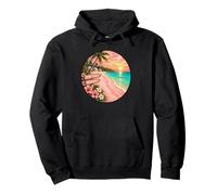 Sands Beach Bahamas Vacation Sunset Illustration Pullover Hoodie