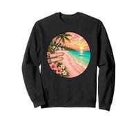Sands Beach Bahamas Vacation Sunset Illustration Sweatshirt