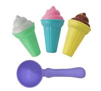 Sands Toy Sets - 7 Piece Ice Cream Molds, Fun Creative Play, Endless Fun Design | Long Lasting Creatives Modern Design Colorful Beach Toys For Kids Family Summer Vacation Outdoor Backyard Adventures