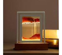 Sandscape, 3D Sand Picture Autumn Decoration Sand Pictures for Rotating LED Movable Sand Pictures Decorative Figures with LED Light Sand Glass Set Desk Decoration Sand Lamp Relaxation USB Powered
