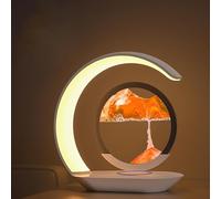 Sandscape Charger, 3-in-1 Sandscape Charger, Art Decor Fast Charging Station, Moving Sand Art Evadore Chargers with Wireless Charging Station for Office, Bedroom (Blue)