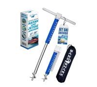 SandShark New Ultimate PWC 2.0 Premium Jet Ski Anchor. Shallow Water Anchor Pole. Jetski Accessory/PWC Anchor. Kayak Anchor Kit for Beach & Sandbar. Compact, Adjustable 18” to 31” w/Padded Case.