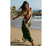 Sandshell Linen Volare Balloon Pants by free-est at Free People in Ivy Green, Size: Small - female