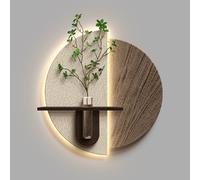 Sandstone Decor Wall Art Painting, Creative Entrance Foyer Landscape Decorative Painting, Wall Hanging Mural with LED Light,Modern Home Decor (A)