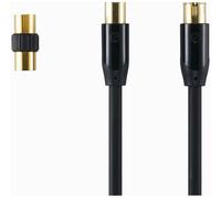 SANDSTROM Black Series S2AER114X Aerial Cable & Adapter - 2 m, Black