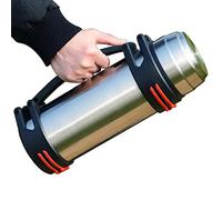 Sandtec Vacuum Travel Insulated Bottle Giant Flask 2L for Hot and Cold Drinks Stainless Steel Oversized Capacity Vacuum Insulated Thermal Reusable Water Bottle Tank for Home Outdoor (Silver, 2L)