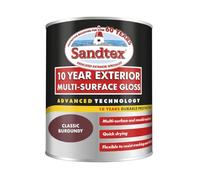 Sandtex 10 Year Exterior Multi Surface Gloss 750ml Classic Burgundy