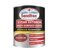 Sandtex 10 Year Exterior Multi Surface Gloss 750ml Pillar Box Red