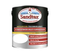 Sandtex 10 Year Exterior Multi-Surface Gloss Paint, Black 2.5L