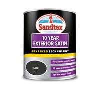 Sandtex 10 Year Exterior Satin 750Ml - Black