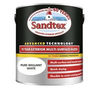 Sandtex 10 Year Multi Surface Gloss Pure Brilliant White 2.5L