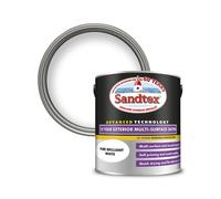 Sandtex 10 Year Multi Surface Satin Paint 2.5l Brilliant White