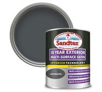 Sandtex 10 Year Multi Surface Satin Paint 750ml Anthracite