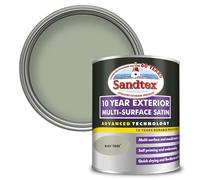 Sandtex 10 Year Exterior Multi-Surface Satin Paint 750ml, Bay Tree