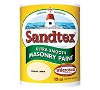 Sandtex 2.5 Litre Ultra Smooth Masonry Paint Brilliant White